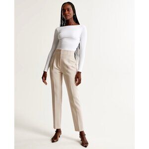 Abercrombie & Fitch Beige Straight Leg Pants